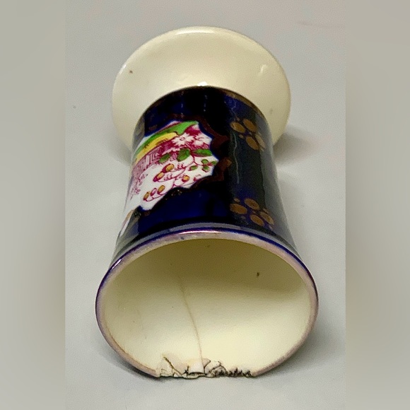19th Century Antique Gaudy Welsh Chinoisserie Pattern Hand Painted Luster Vase - Picture 10 of 16